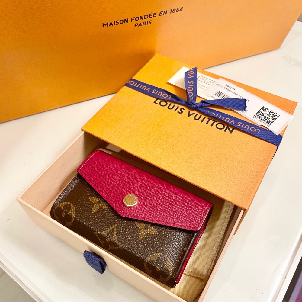 Louis Vuitton Monogram Card Holder Fuchsia